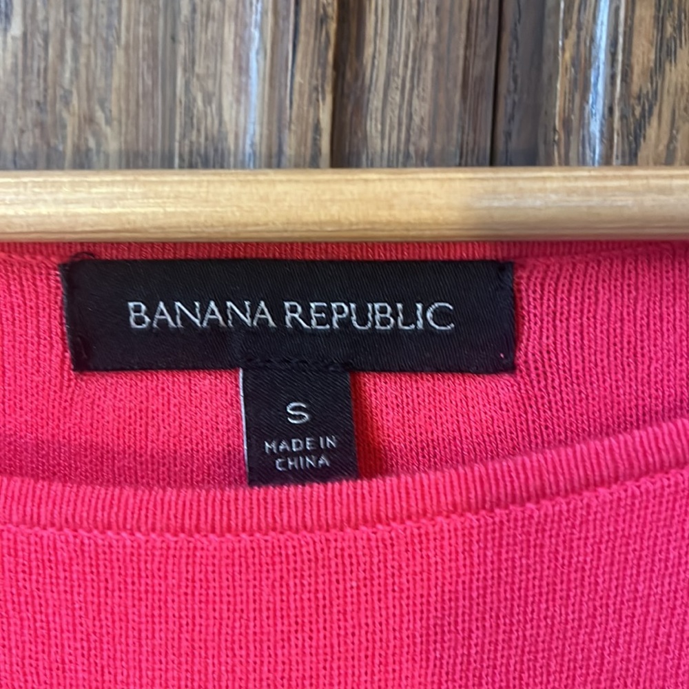 Banana Republic Pink Knit Handkerchief Sleeve Dress - Picture 8 of 15